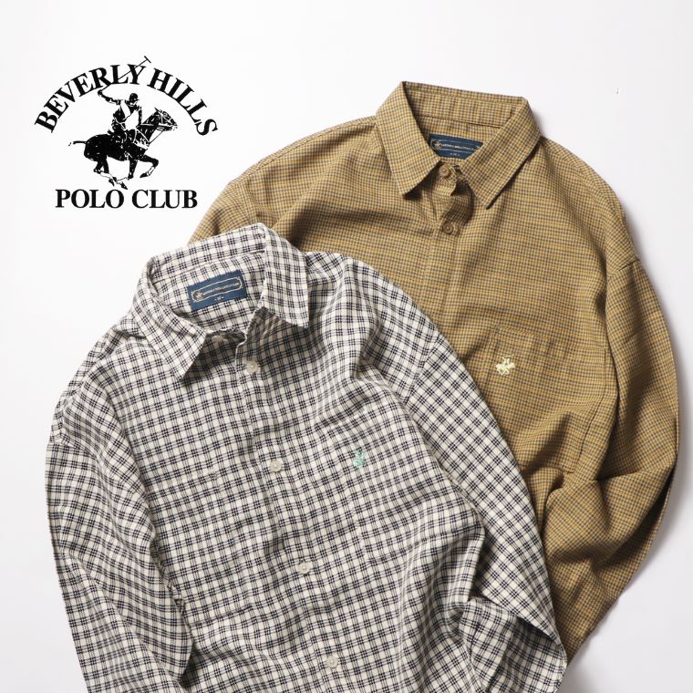 BEVERLY HILLS POLO CLUB ビバリーヒルズ ポロクラブ 長袖 チェック