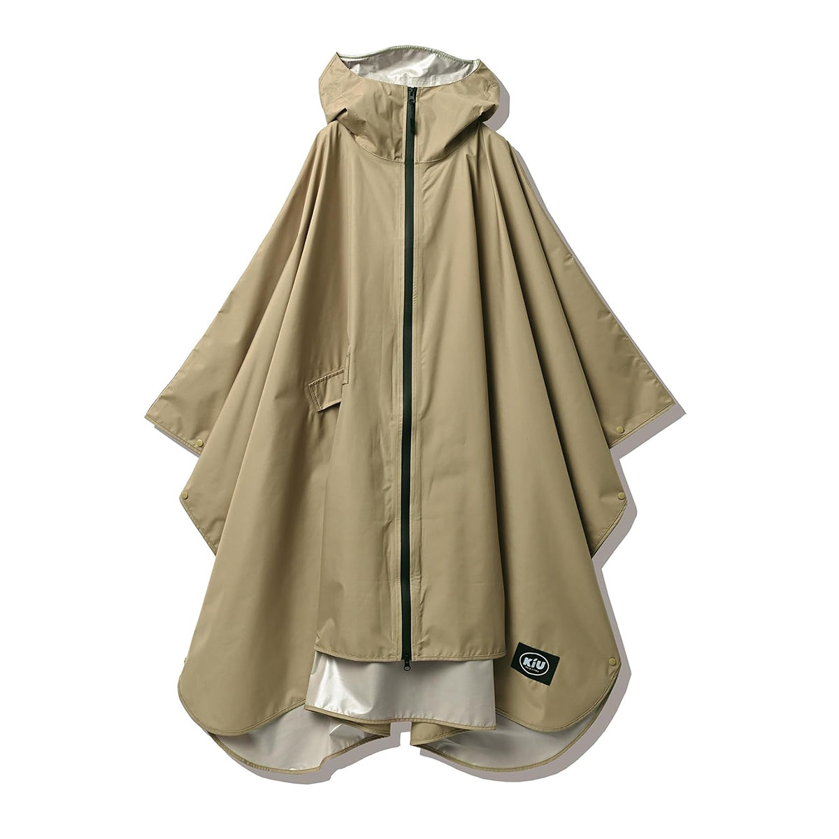 キウ レインポンチョ デイリー K319 ベージュ
