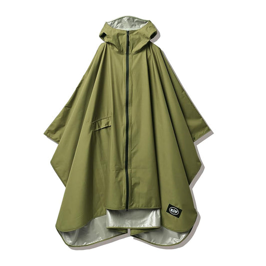 キウ レインポンチョ デイリー K319 カーキ