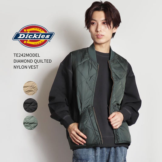 Dickies TE242MODEL DIAMOND QUILTED NYLON VEST mens