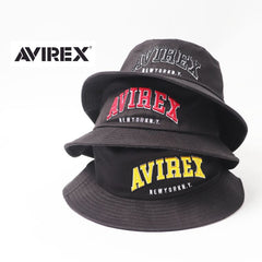 AVIREX アビレックス AX COLLEDG EMB BUCKET HAT