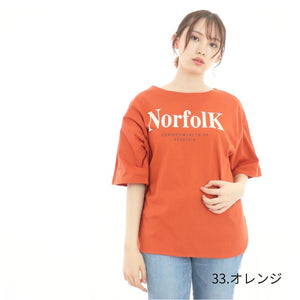 le colis シルキードライ 裾 マル ロゴ Tシャツ レディース