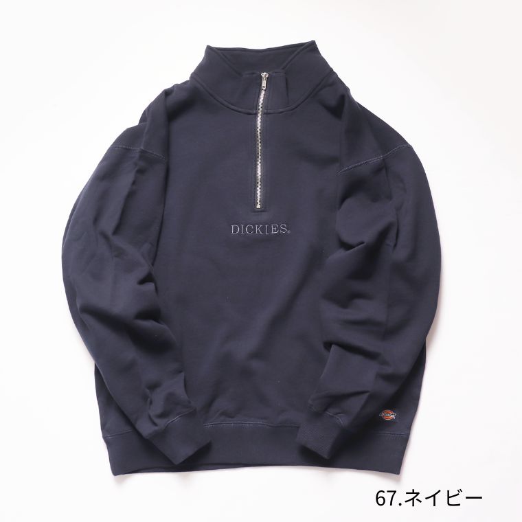 Dickies 裏毛 ハーフジップ トレーナー mens