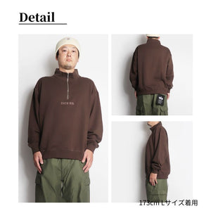 Dickies 裏毛 ハーフジップ トレーナー mens