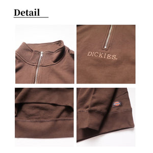 Dickies 裏毛 ハーフジップ トレーナー mens