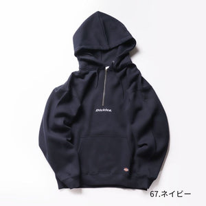 Dickies 裏起毛 ハーフジップ パーカー mens