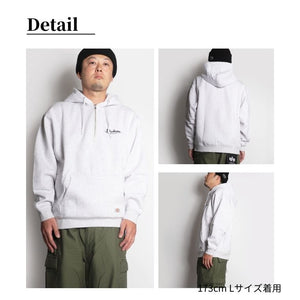 Dickies 裏起毛 ハーフジップ パーカー mens