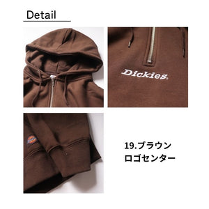 Dickies 裏起毛 ハーフジップ パーカー mens