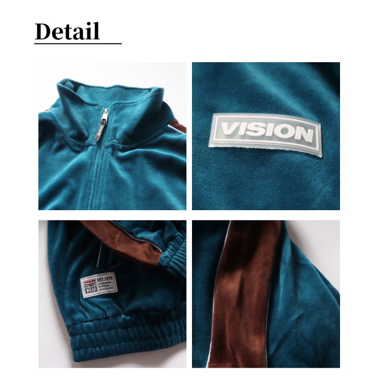 VISION STREET WEAR ベロア トラック ジャケット mens