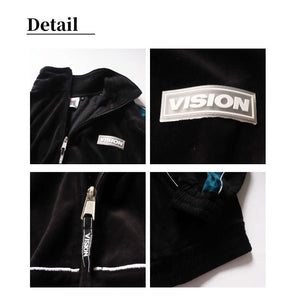 VISION STREET WEAR ベロア トラック ジャケット mens