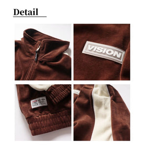 VISION STREET WEAR ベロア トラック ジャケット mens