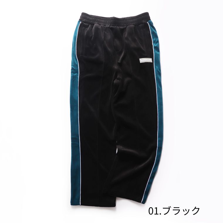 VISION STREET WEAR ベロア トラック パンツ mens