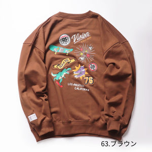 VISION STREET WEAR マルチイラスト トレーナー mens