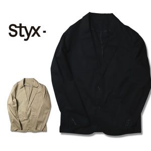 Styx 【 スティクス 】ツイル  テーラード ジャケット  mens