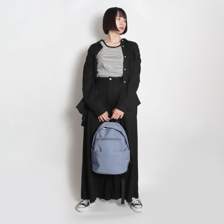 小さいのに収納力抜群 ツイル 多 ポケット リュック ladys – システム14