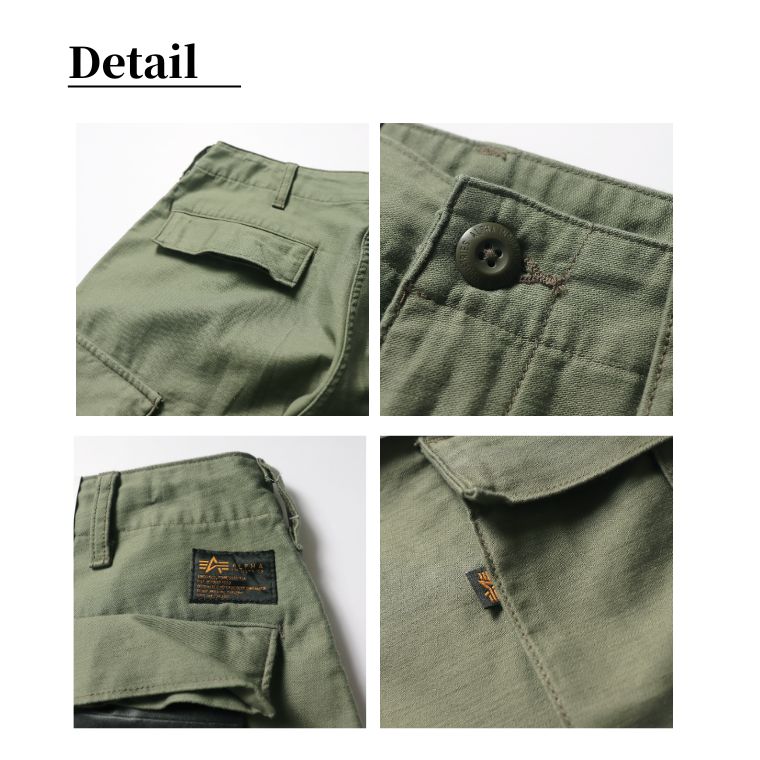 ALPHA INDUSTRIES B.D.U. CARGO PANTS mens